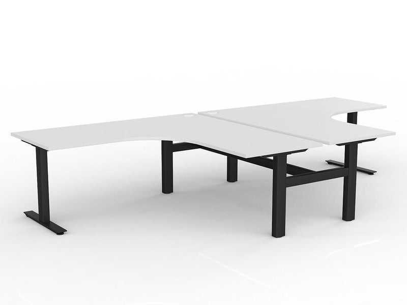 Agile Fixed Height 90 Degrees Shared Workstation