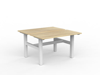 1200mm x 600mm / White Powdercoat / New Oak Ravine