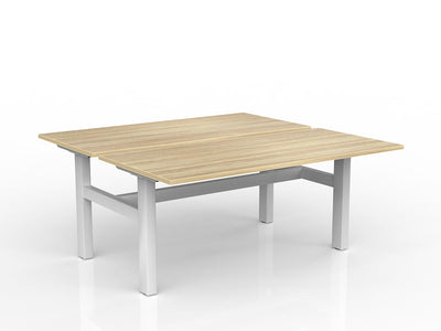 1600mm x 750mm / White Powdercoat / New Oak Ravine