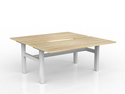 1600mm x 800mm / White Powdercoat / New Oak Ravine
