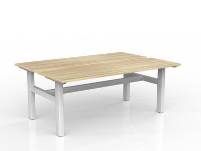 1800mm x 600mm / White Powdercoat / New Oak Ravine