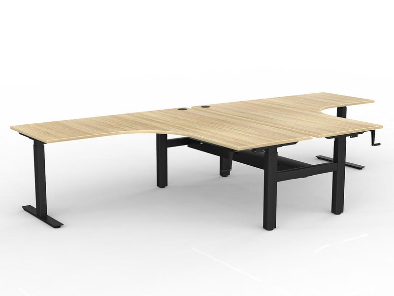 Agile Winder Adjust 90 Degrees Shared Workstation - Cable Tray