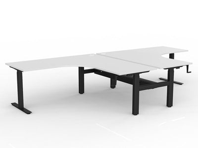 Agile Winder Adjust 90 Degrees Shared Workstation - Cable Tray