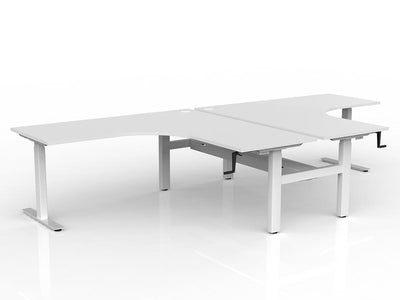 Agile Winder Adjust 90 Degrees Shared Workstation - Cable Tray
