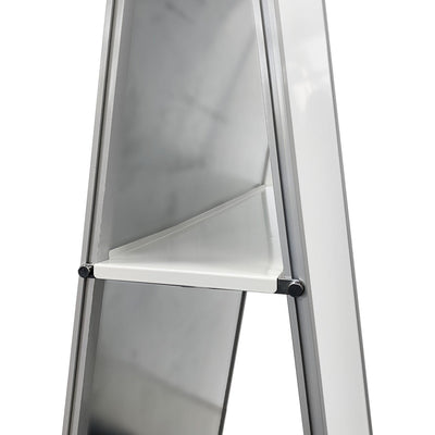 ALPHA AD1 Double Sided Mobile Porcelain Magnetic Whiteboard