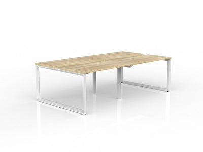 1200mm x 600mm / White Powdercoat / New Oak Ravine
