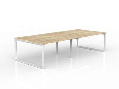 1500mm x 600mm / White Powdercoat / New Oak Ravine