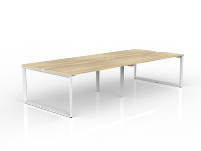 1600mm x 600mm / White Powdercoat / New Oak Ravine