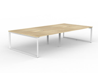 1600mm x 800mm / White Powdercoat / New Oak Ravine