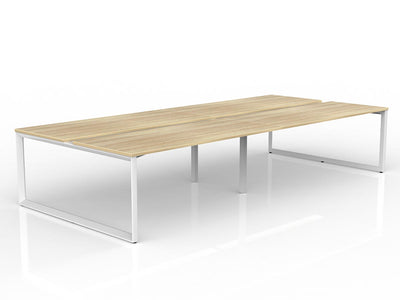 1800mm x 750mm / White Powdercoat / New Oak Ravine