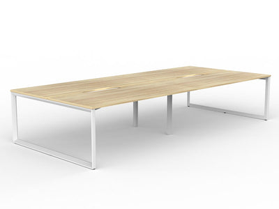 1800mm x 800mm / White Powdercoat / New Oak Ravine