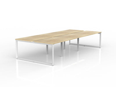 1200mm x 750mm / White Powdercoat / New Oak Ravine