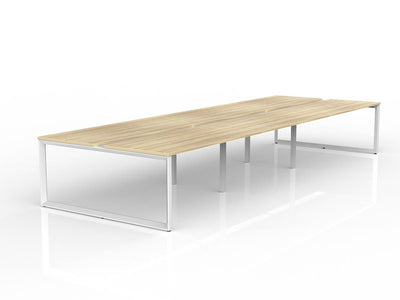 1600mm x 750mm / White Powdercoat / New Oak Ravine