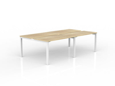 1200mm x 600mm / White Powdercoat / New Oak Ravine
