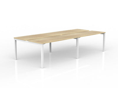 1500mm x 600mm / White Powdercoat / New Oak Ravine