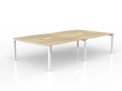 1500mm x 800mm / White Powdercoat / New Oak Ravine