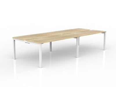 1600mm x 600mm / White Powdercoat / New Oak Ravine