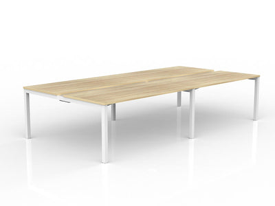 1600mm x 750mm / White Powdercoat / New Oak Ravine