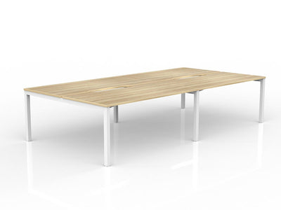 1600mm x 800mm / White Powdercoat / New Oak Ravine
