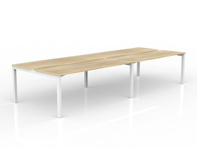 1800mm x 600mm / White Powdercoat / New Oak Ravine