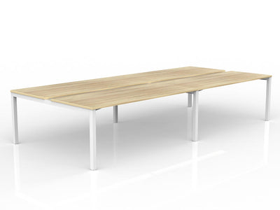 1800mm x 750mm / White Powdercoat / New Oak Ravine