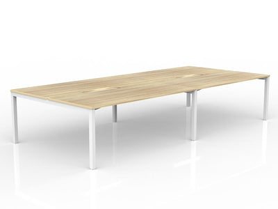 1800mm x 800mm / White Powdercoat / New Oak Ravine
