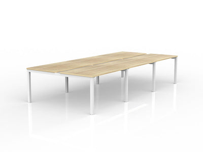 1200mm x 750mm / White Powdercoat / New Oak Ravine