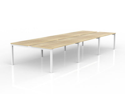 1500mm x 750mm / White Powdercoat / New Oak Ravine