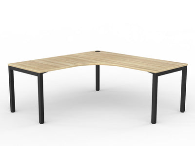 Axis Single 90 degree Workspace - New Oak Worktop