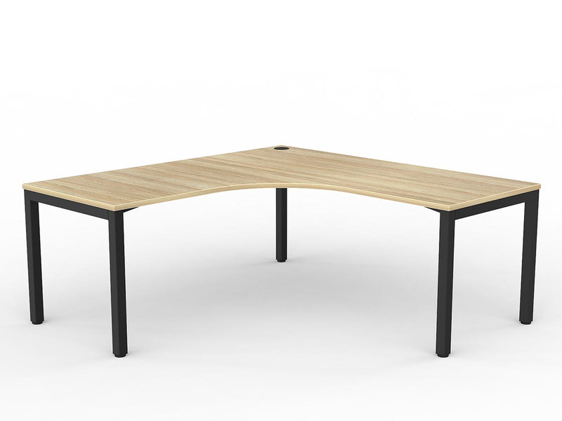 Axis Single 90 degree Workspace - New Oak Worktop