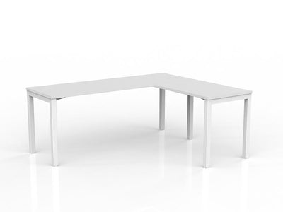 1800 x 600mm + 900 x 600mm / White Powdercoat / Right hand