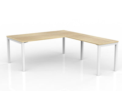 1800mm x 900mm + 1200 x 600 / White Powdercoat / Right hand