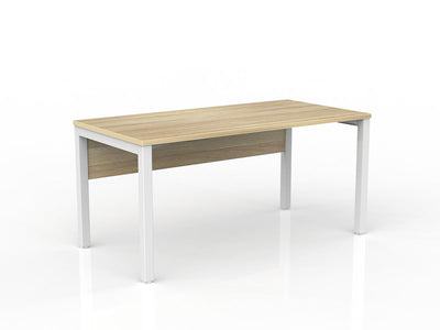 1500mm x 750mm / White Powdercoat / New Oak Ravine