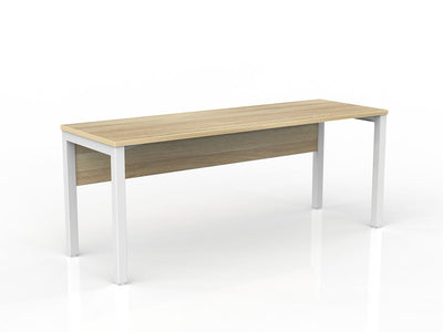 1800mm x 600mm / White Powdercoat / New Oak Ravine