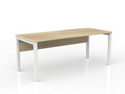 1800mm x 750mm / White Powdercoat / New Oak Ravine