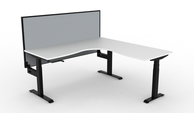 Boost Crank Manual Height Adjustable Corner Workstation