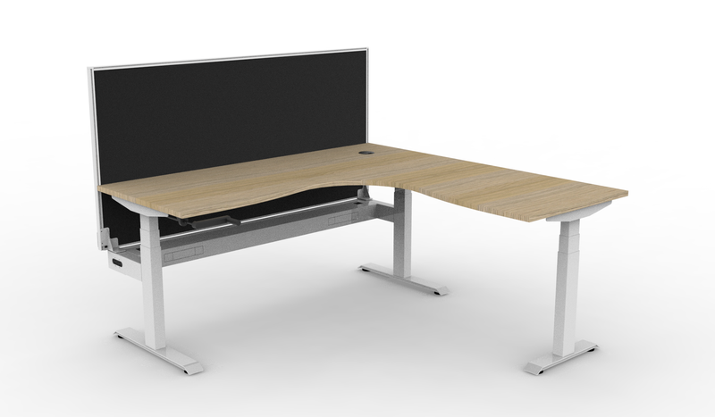 Boost Crank Manual Height Adjustable Corner Workstation