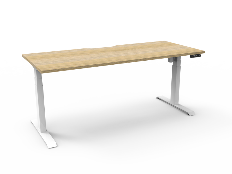 Boost Light Electric Height Adjustable Single Sided Workstation