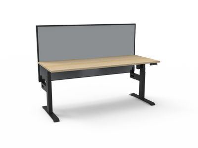 Boost Light Electric Height Adjustable Single Sided Workstation
