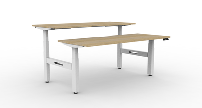 Boost Plus Electric Height Adjustable 2 Person Double Sided Workstation