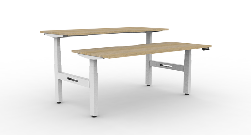 Boost Plus Electric Height Adjustable 2 Person Double Sided Workstation