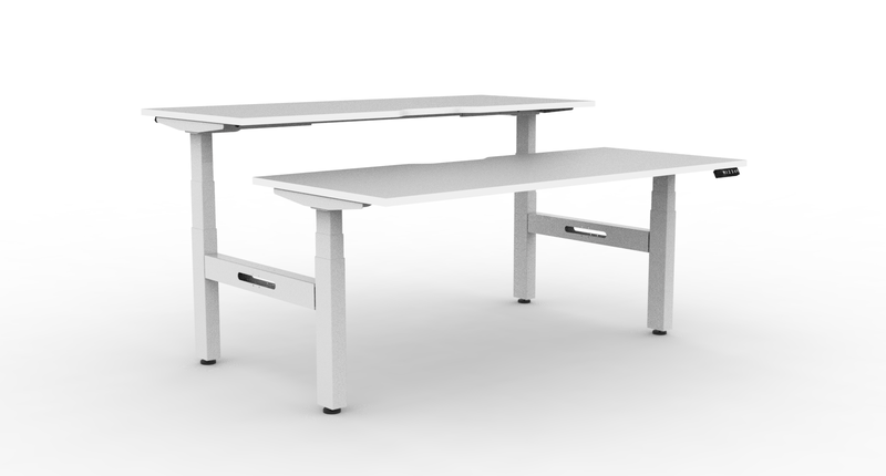 Boost Plus Electric Height Adjustable 2 Person Double Sided Workstation