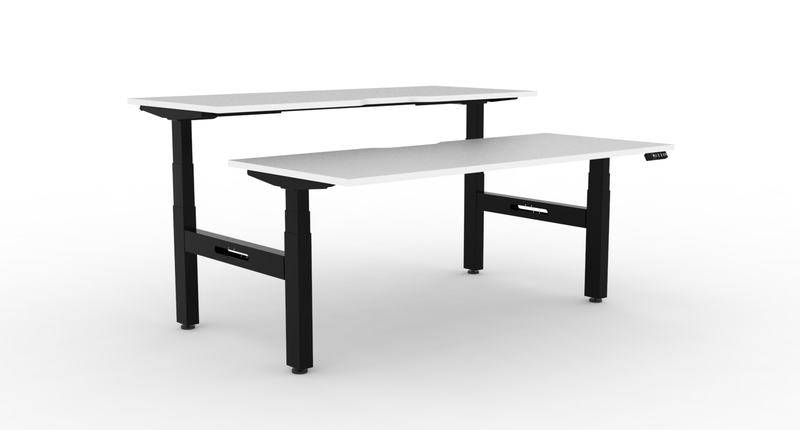 Boost Plus Electric Height Adjustable 2 Person Double Sided Workstation
