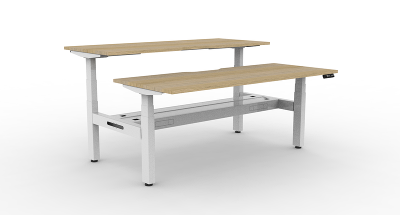 Boost Plus Electric Height Adjustable 2 Person Double Sided Workstation