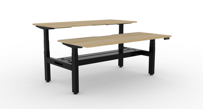Boost Plus Electric Height Adjustable 2 Person Double Sided Workstation