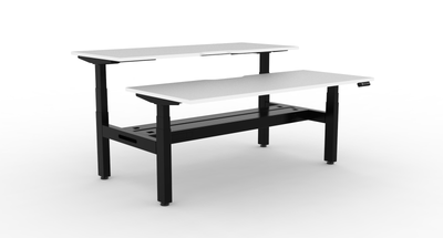 Boost Plus Electric Height Adjustable 2 Person Double Sided Workstation