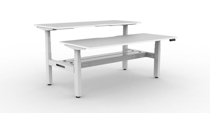 Boost Plus Electric Height Adjustable 2 Person Double Sided Workstation