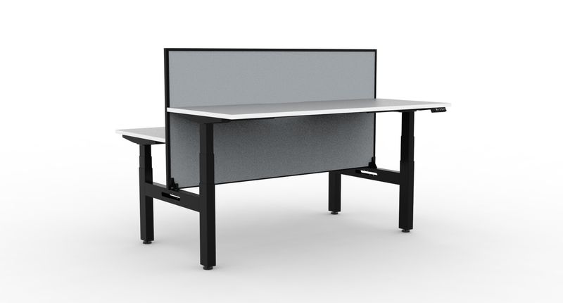 Boost Plus Electric Height Adjustable 2 Person Double Sided Workstation