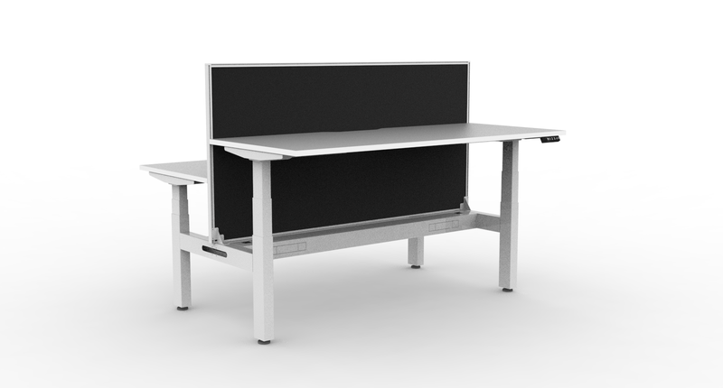 Boost Plus Electric Height Adjustable 2 Person Double Sided Workstation