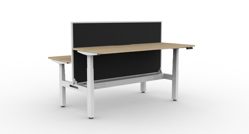 Boost Plus Electric Height Adjustable 2 Person Double Sided Workstation